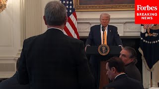 BREAKING NEWS Trump Speaks To Governors At The White House Takes Multiple Questions [upl. by Hamaso]