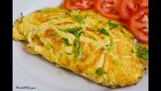 Cheese Omelette  Easy Breakfast Recipe  by Bluebellrecipes [upl. by Silevi]