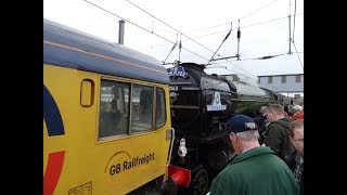 60163 Tornado breaks down with The Ebor Flyer 1Z63 14042018 [upl. by Yessydo]