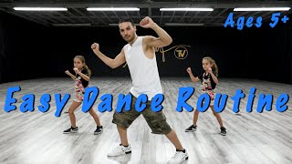 Easy Dance Routine  Hip Hop Dance Tutorial AGES 5  MihranTV [upl. by Crudden527]