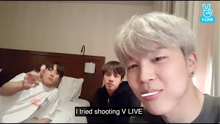 ENGSUB BTS Live Eat Jin Jimin Jungkook [upl. by Meekar]