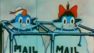 Parrotville Post Office 1935 Van Beuren Studios Rainbow Parade Short Cartoon [upl. by Laius]