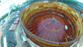 Bechtel Gladstone APLNG Tank Roof Raise [upl. by Niwde]