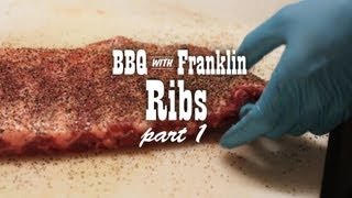 BBQ with Franklin Pork Ribs part 1 [upl. by Arabel]