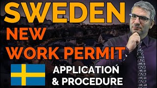 Sweden New Work Permit for Foreign Workers 🇸🇪 [upl. by Dorree747]