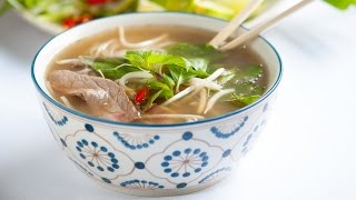 Vietnamese Pho Recipe Homemade Broth [upl. by Riatsila755]