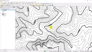 QGIS Contours and Contour Labels [upl. by Eisak113]