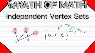 Independent Vertex Sets and Independence Numbers  Graph Theory [upl. by Vena]