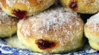 Pączki  Polish Jelly Donuts  Oven Baked Doughnuts [upl. by Farris]