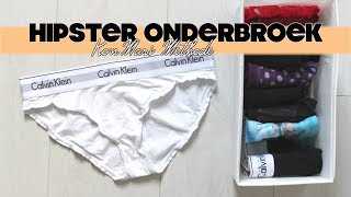 Hipster onderbroek vouwen TUTORIAL  Marie Kondo  KonMari methode [upl. by Marquardt]