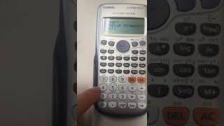 How to reset a Casio fx570ES PLUS [upl. by Ayikahs502]