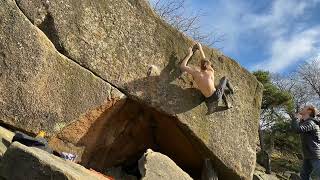 The Joker 8AV11 Stanage Bouldering [upl. by Eniarrol]