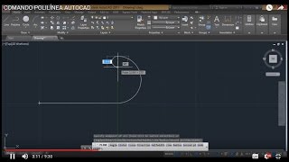 COMANDO POLILÍNEA AUTOCAD [upl. by Aniger]