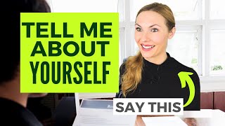 3 Steps to Answer Tell Me About Yourself  Example included [upl. by Leahplar]