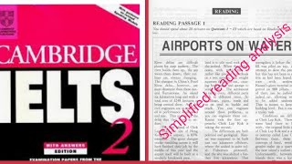 Cambridge IELTS 2 reading 11 analysis  Airports on water [upl. by Boynton]