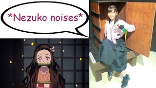 Eng Sub Akari Kito talks about her experience voice acting for Nezuko [upl. by Jourdain]