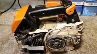 Boggy stihl ms200t carb fix Cheap and easy [upl. by Ecyar]