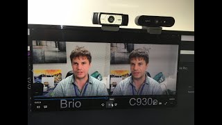 Logitech Brio 4K vs Logitech C930e  Webcam comparison [upl. by Mcconnell]