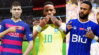 NEYMAR JR IN EVERY FIFA 1024 [upl. by Ralleigh]