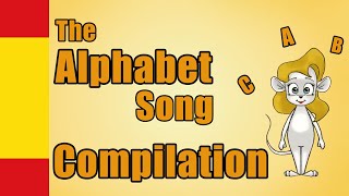 The Alphabet Song  Spanish Alphabet  Compilation [upl. by Ahsienyt697]