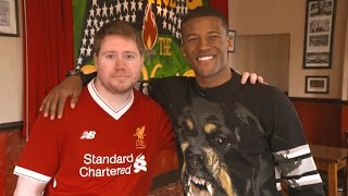 Gini Wijnaldum surprises LFC fan at the pub  Pure Liverpool FC [upl. by Aiclef]