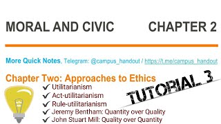 Moral and Civics Chapter 2  Part 3 [upl. by Ayama88]