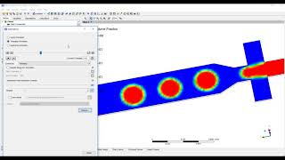 Microfluidics droplet generation demo  ANSYS Fluent [upl. by Novick]