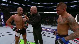 UFC 211 Dustin Poirier and Eddie Alvarez Octagon Interviews [upl. by Shara]