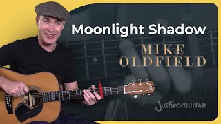 Moonlight Shadow by Mike Oldfield  Easy Guitar [upl. by Armbruster]