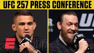 UFC 257 Dustin Poirier vs Conor McGregor 2 Press Conference  ESPN MMA [upl. by Yzzik]