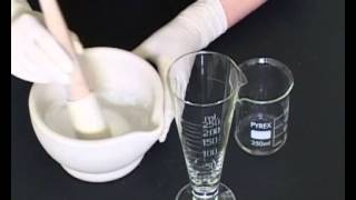 Pharmaceutics Making a Suspension BTEC Pharmaceutical Science [upl. by Enehpets]