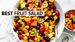 FRUIT SALAD  the best recipe and so easy [upl. by Nirrak]