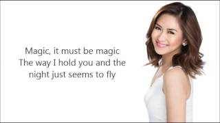 Sarah Geronimo  I Just Fall In Love Again Lyrics [upl. by Laram]