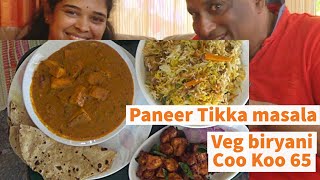 Restaurant style Paneer Tikka Masala  Vegetable Biryani  chicken65  Paneer Recipe amp Veg Biryani [upl. by Buck714]