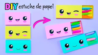 Manualidades con Papel  Cajitas de Papel DIY Estuche Lapicera  Tutorial Origami [upl. by Cirdek694]