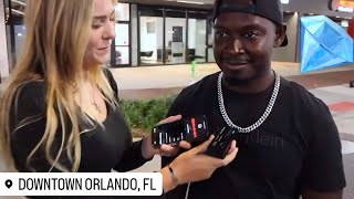 Testing strangers diamondsDowntown Orlando HILARIOUS [upl. by Donni]