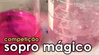 Competição do sopro mágico EXPERIÊNCIA de QUÍMICA [upl. by Atillertse777]