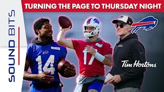 How The Buffalo Bills Are Turning The Page To A Short Week And Thursday Night  Sound Bits [upl. by Dunton]