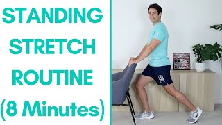 8Minute Full Body Stretches for Seniors [upl. by Asiret]