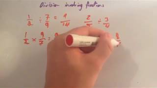 Division involving Fractions  Corbettmaths [upl. by Neryt424]