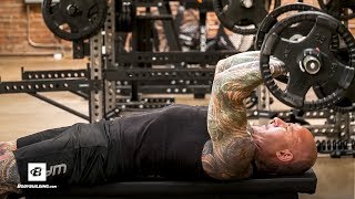 How To Do The Lying Triceps Extension Exercise  Jim Stoppani PhD [upl. by Zwart]