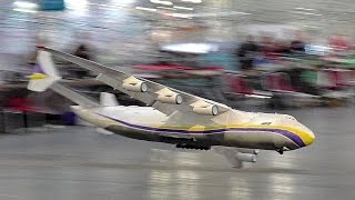 INCREDIBLE RC LIGHTWEIGHT ANTONOV AN225 MRIYA SCALE MODEL AIRPLANE AIRLINER INDOOR FLIGHT DEMO [upl. by Senalda]