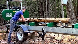 Woodland Mills Sawmill amp Trailer HM126 Woodlander XL [upl. by Woermer574]