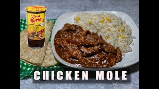 Chicken Red Mole made from a powder base  Anahid Trejo [upl. by Eachelle]