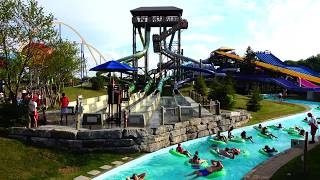 Muskoka Plunge Water Slide at Splashworks Water Park Canadas Wonderland 4K [upl. by Leahey211]