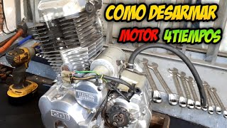 Como desarmar motor 4 TIEMPOS LA MEJOR EXPLICACIÓN 200cc125150cc [upl. by Deborath237]