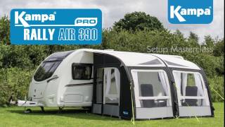 Kampa Rally AIR Pro Awning Setup Guide [upl. by Leunas]