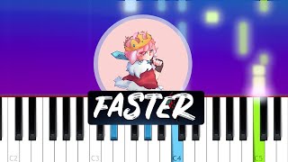 Technoblade  Blitz Faster Remix Piano Tutorial [upl. by Eenat761]