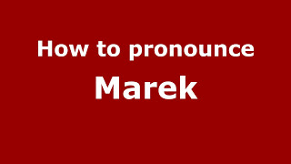 How to Pronounce Marek  PronounceNamescom [upl. by Pollak]