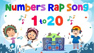 Numbers Rap Song 120  Learn To Count  ESL Kids  4K [upl. by Haelhsa738]